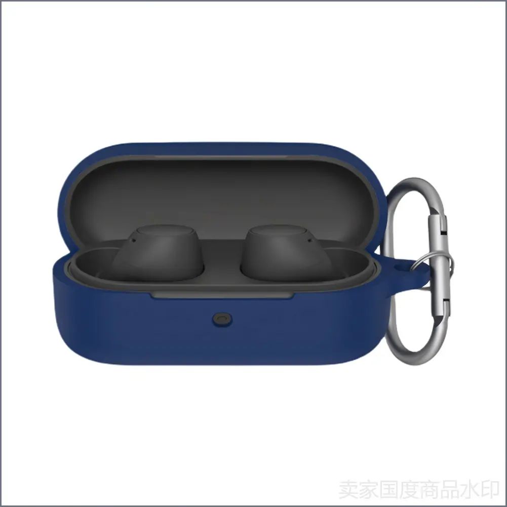Силиконовый чехол для Sony WF-C510 с карабином, защита от падений