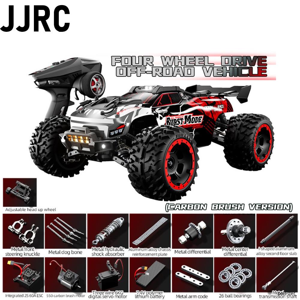 JJRC C8832 Радиоуправляемый Внедорожник: Амортизирующие Шины Big-Foot, Светодиодные Фонари С Трехскоростной Регулировкой