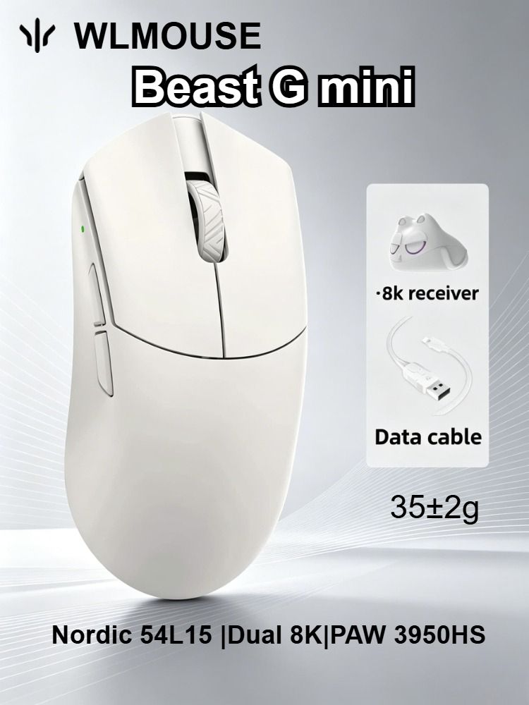 Wlmouse Мышь беспроводная, белый