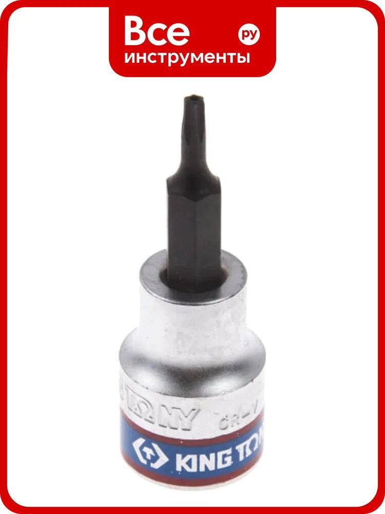 Насадка торцевая TORX с отверстием (T10Н; 50 мм; 3/8DR) KING TONY 302710