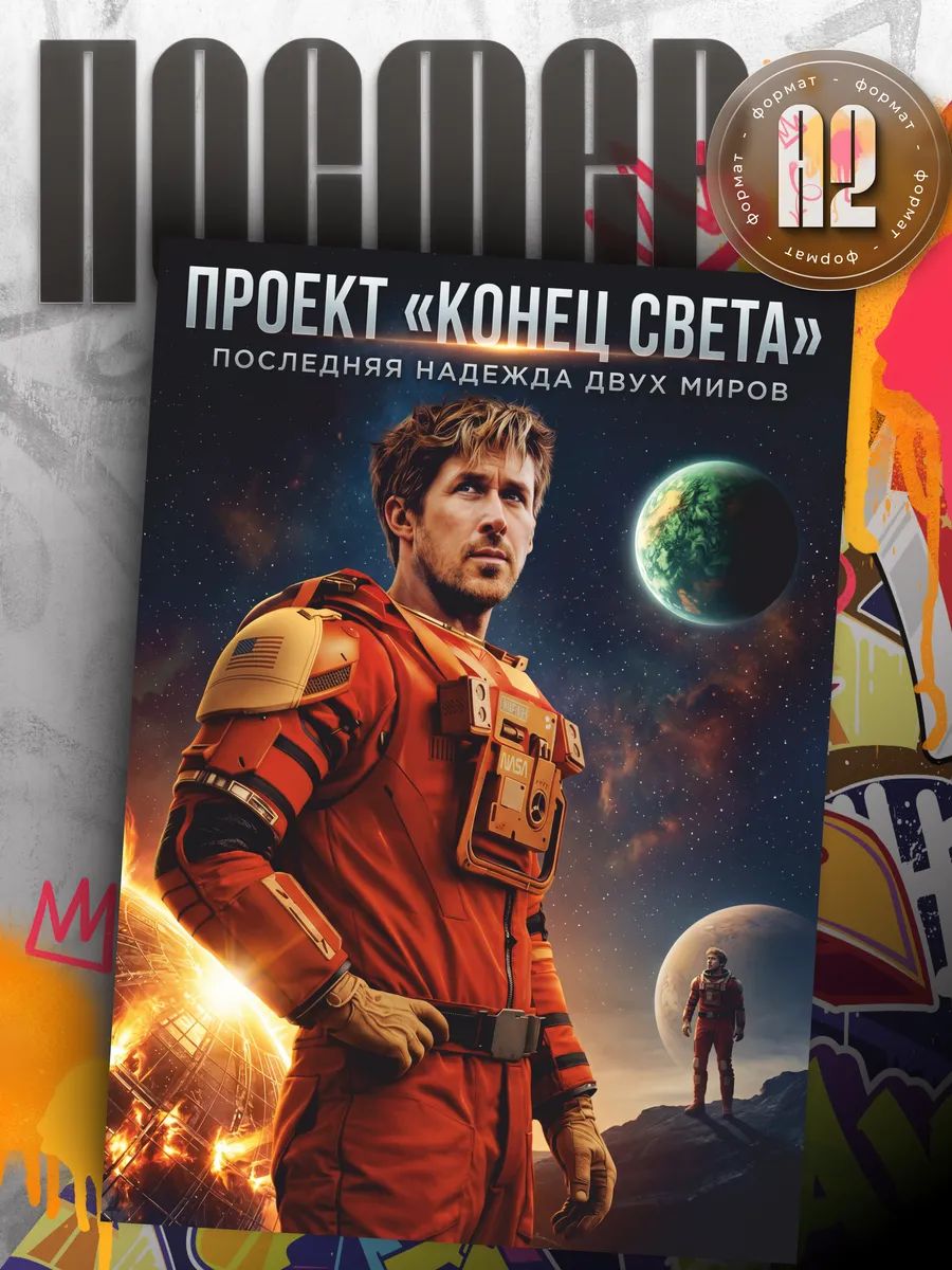 Постер на стену интерьерный Проект Конец