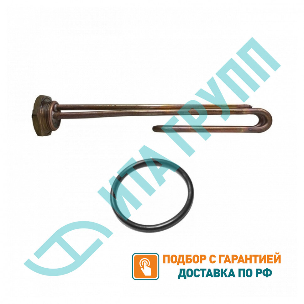 Комплект ТЭН 3кВт (3000Вт) RCT резьбовой 42мм для Ariston, De Luxe, Real, Thermex + прокладка, 182243K