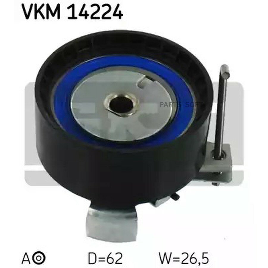 SKF VKM14224 ролик натяжной ремня ГРМ!\ Ford Focus/Fiesta/Fusion 1.25/1.4/1.6 01>