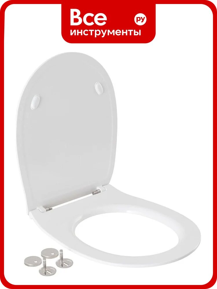 Крышка-сиденье для унитаза ALLEN BRAU Fantasy Smartfix, Soft-Close 4.11005.20 белый 00269466