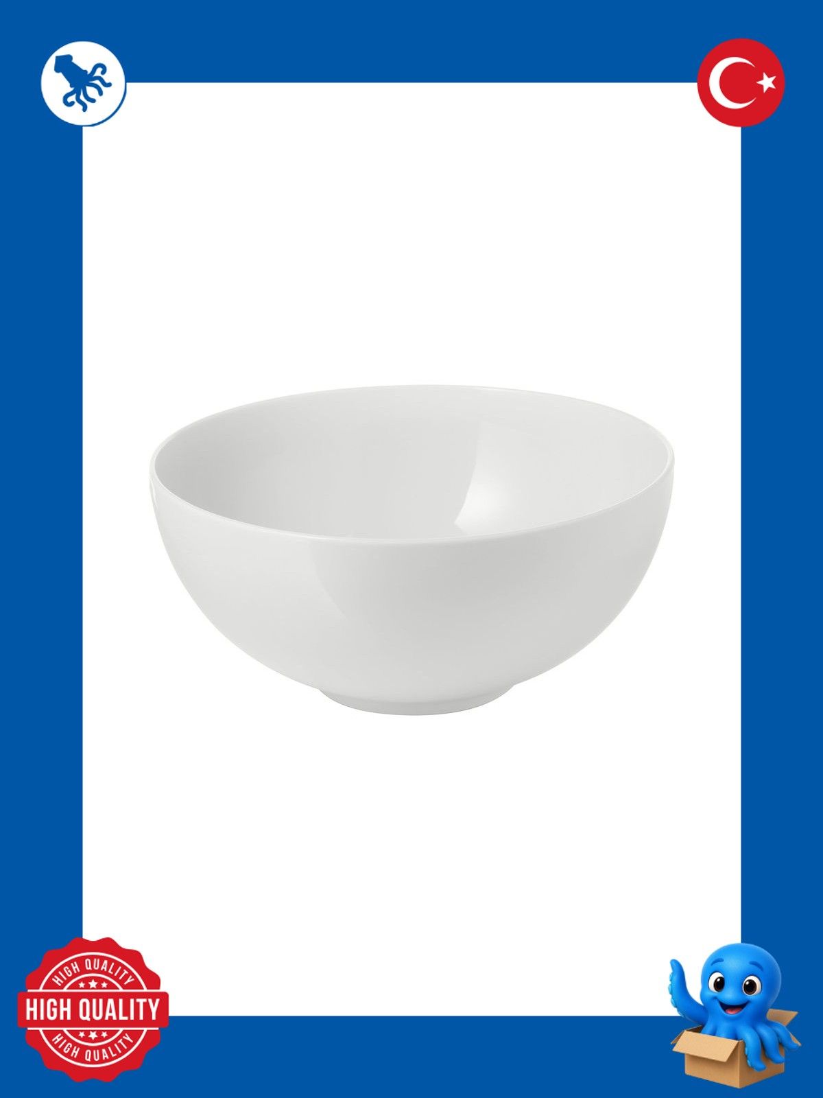 IKEA Миска 2100 мл белый, 1 шт