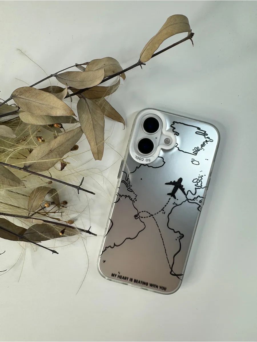 Чехол-Накладка для смартфона Apple iPhone 16 Plus, материал силикон, цвет серебристый