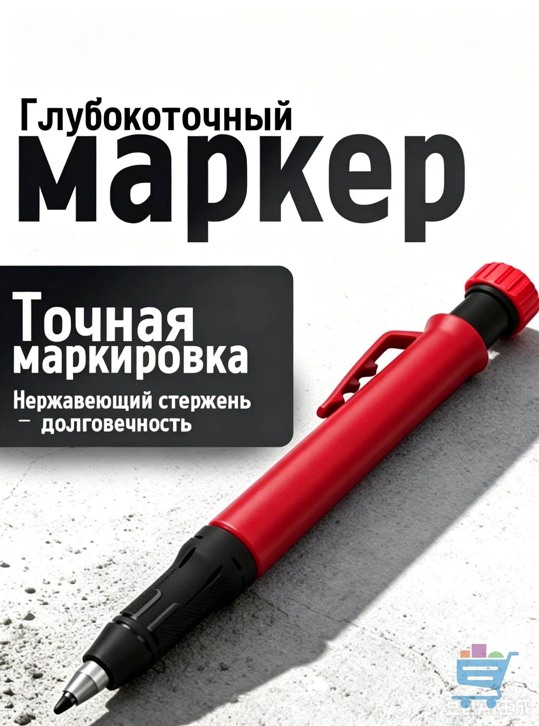 Глубокоточный маркер, механический карандаш для разметки, вытяжной стержень для работ в глубоких отверстиях, для стройки и столярных работ