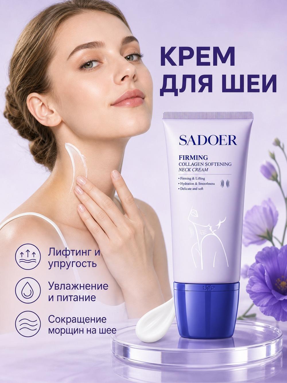 Крем Массажер для лица и шеи, Лифтинг маска для подбородка