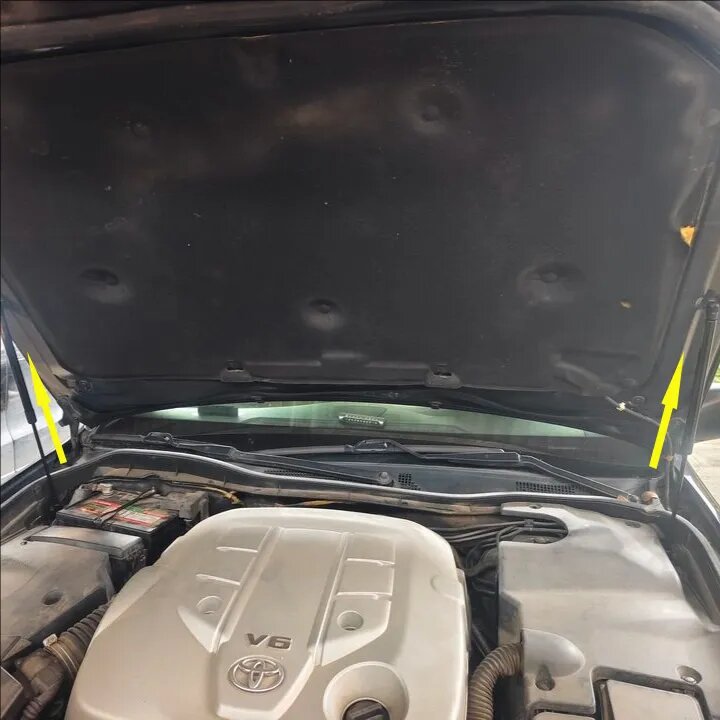 Газовые упоры капота для Toyota Crown 2004-2009 S180 "Амортизаторы" Тойота Краун S180 2 шт