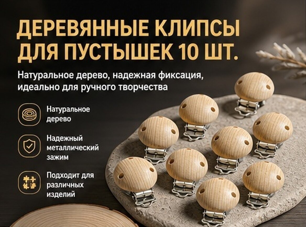 10 Шт Креативные Деревянные Клипы Для Пустышек Оформление Одежды Размер 4 50X3 00X1 80Cm