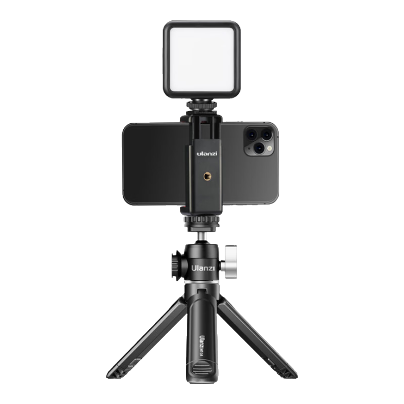 Ulanzi Mini Dual Cold Shoe Gimbal Tripod Fill Light Kit для зеркальных и беззеркальных камер, компактная подставка для