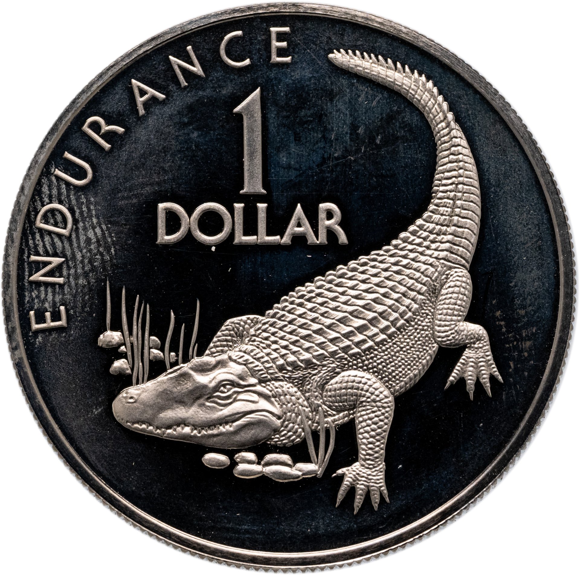 Гайана 1 доллар dollar 1976, Мельхиор медь-никель, в сохранности Proof