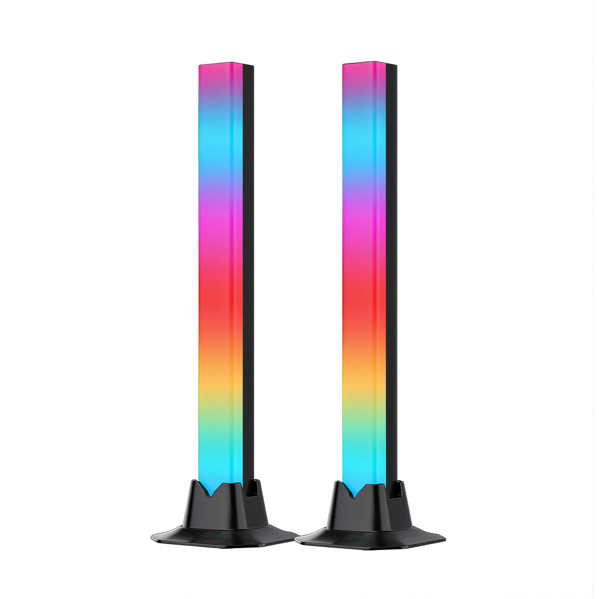 Подсветка атмосфера для стола RGB синяя зубная связь управление через приложение музыкальный ритм гейминг набор 2 штуки высота 320 мм