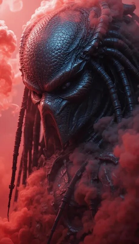 Картина по номерам для взрослых начинающих, Predator/Хищник, Картина маслом своими руками для домашнего декора стен, 40x50 см, без рамки