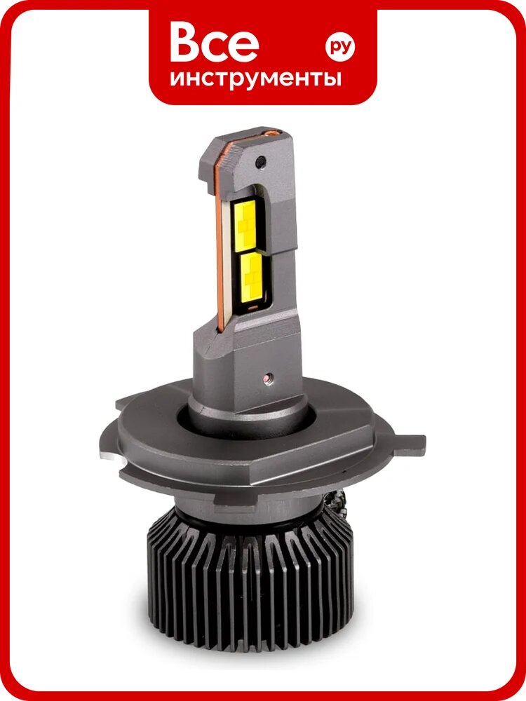 Светодиодные лампы MTF LIGHT, серия MaxBeam Mini, H4/H19, 12V, 45W, 4500lm, 6000K, кулер, комплект. MM04K6