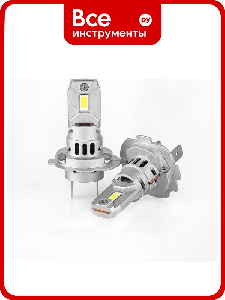 Светодиодная лампа головного света Nord-Yada Н7 12-16V 27W 6500K 2600Lm А8 TM Nord YADA (2 шт в 1 упаковке) 909589