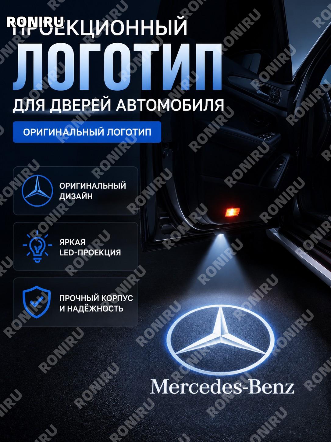 LED лампа проекции в двери Mercedes, спецификация原标, подсветка двери GLK B A W208 W209 W245 W168 W169 для авто