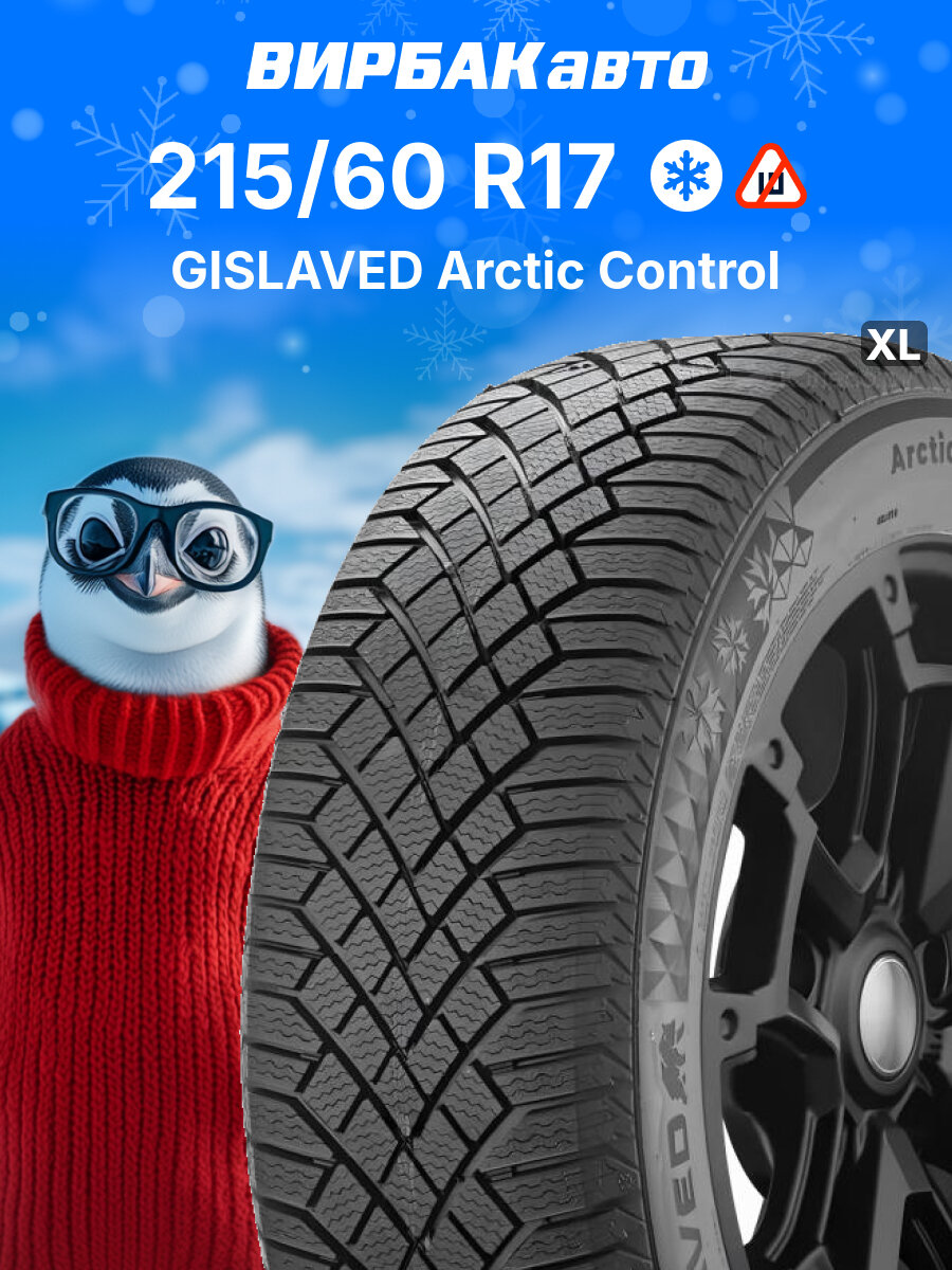 Зимние шины GISLAVED ArcticControl 215/60R17 100T XL, зимняя автомобильная резина