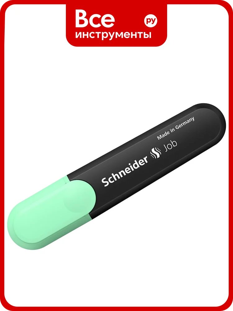 Набор текстовыделителей Schneider, 10 шт, Job, пастельный мятный, 1-5 мм 1524