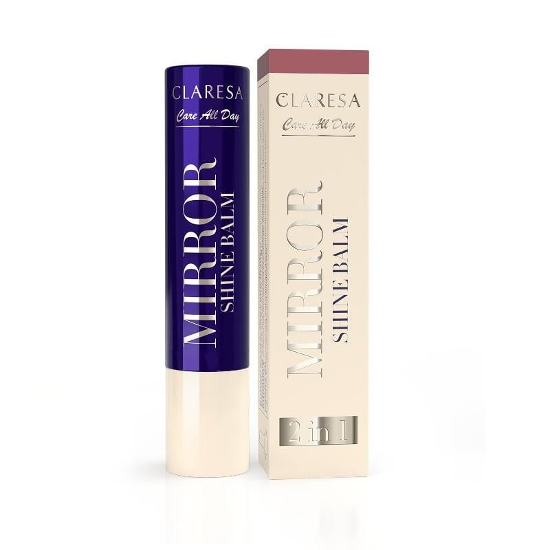 Блеск для губ Claresa Care All Day Mirror Shine Balm, painted rose, 3 г