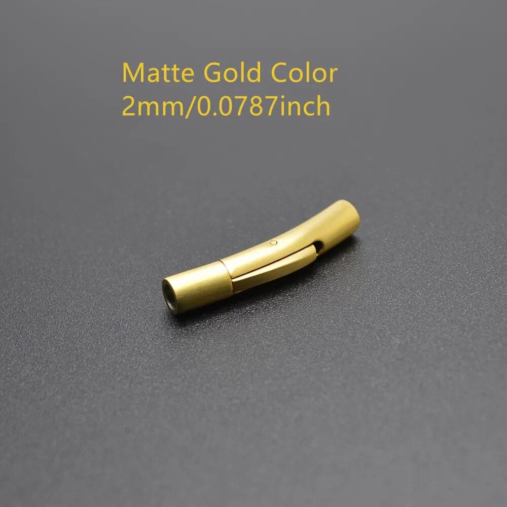 Байонетные застежки 2mm matte golden