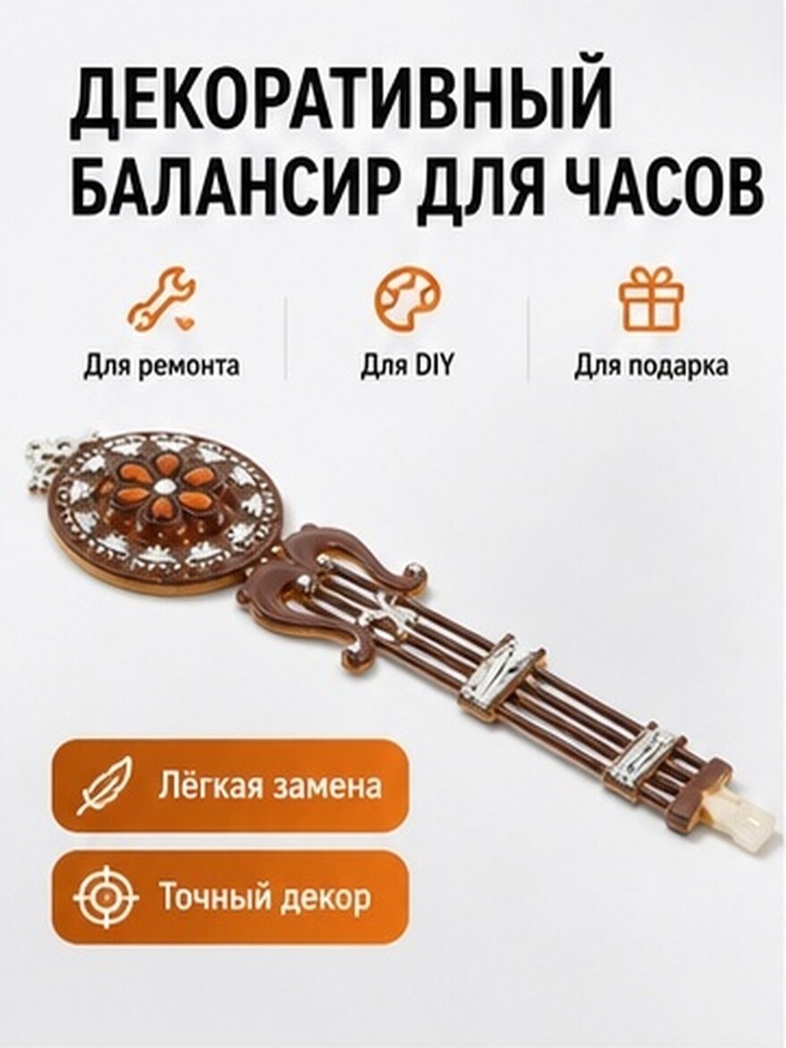 Части Часового Механизма Замена Пendetyля Для Настенных Часов 30.00X7.50X0.50Cm