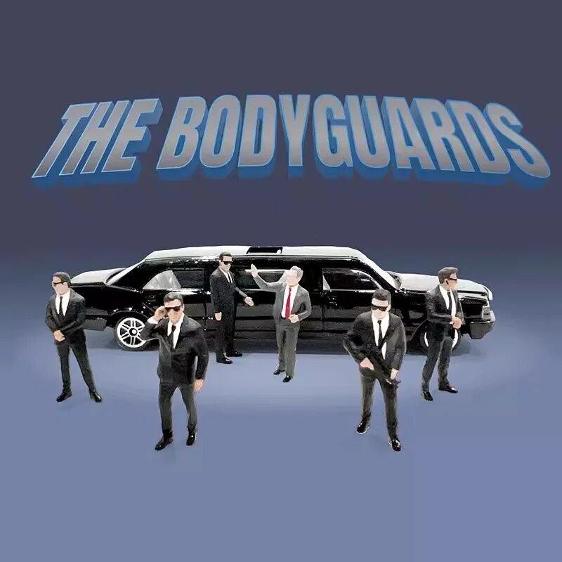 Фигурки The Bodyguards 1:64 смола 5 шт.