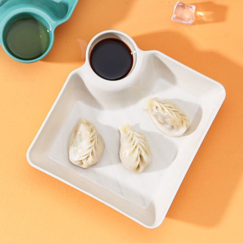 Поднос Для Подачи Еды Charcuterie Plates Белый 18.3X18.3Cm Из Пластика В Современном Стиле Комплект Из 4 Штук