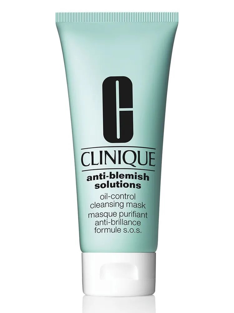 Clinique Очищающая маска от жирного блеска на лице Anti-blemish Solutions Oil Control Cleansing mask, 100 мл