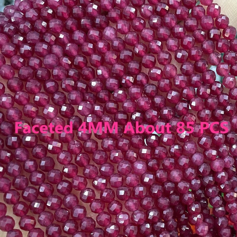 Бусины халцедон красный JCXAZSJ 4MM About 85 PCS