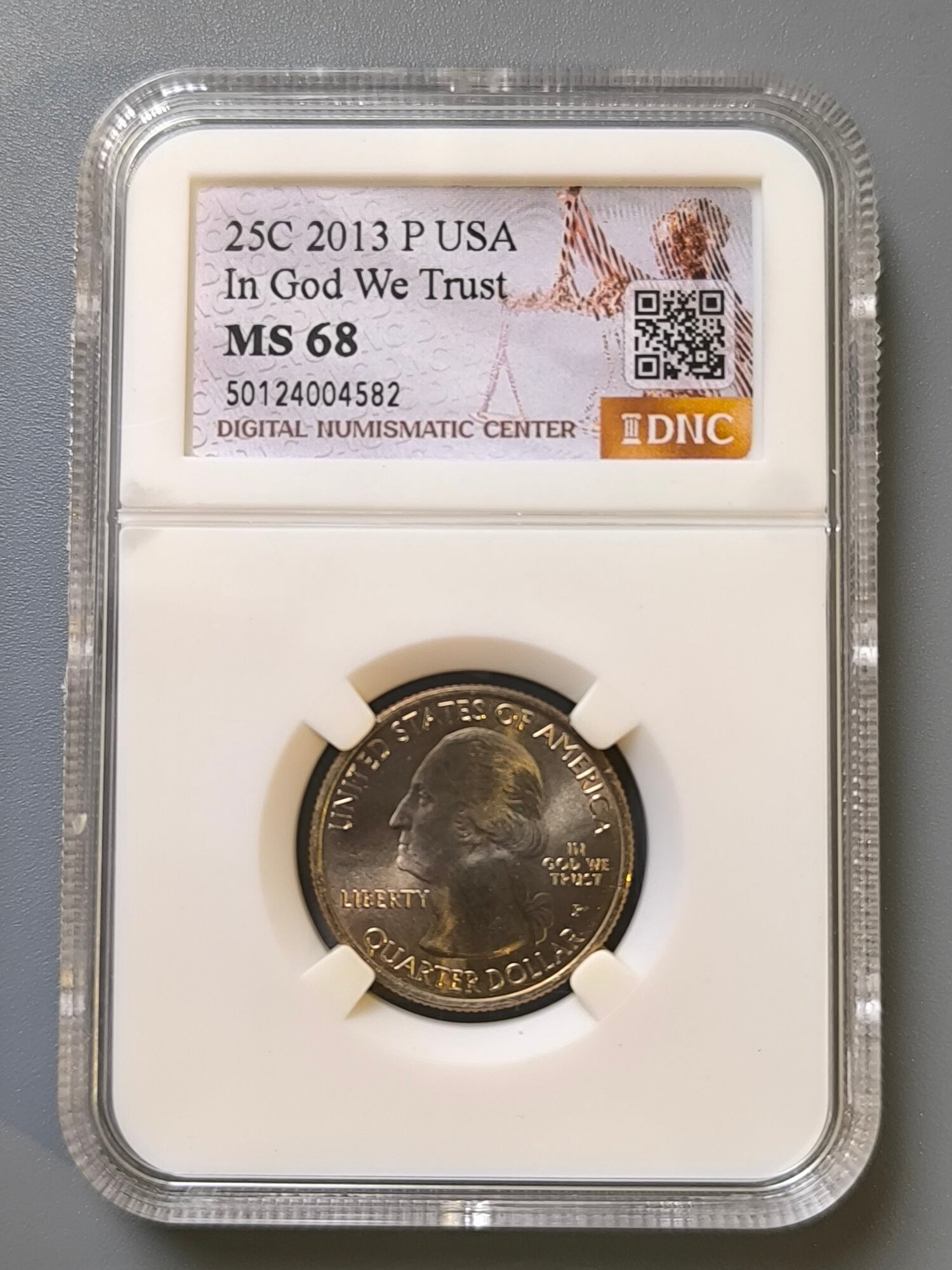 Монета 25 центов США, 2013 г. "Победа Перри Огайо"