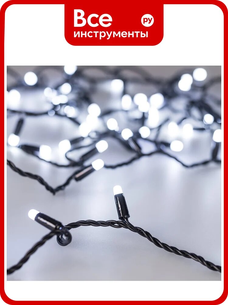 Светодиодная гирлянда Ardecoled ARD-STRING-CLASSIC-10000-BLACK-100LED-MILK-STD White 031206