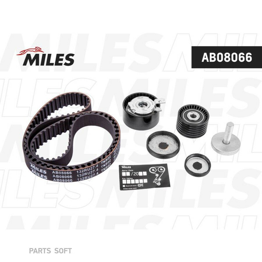 MILES AB08066 Комплект ремня ГРМ RENAULT LOGAN/SANDERO (Z 132) 16V AB08066 MILES AB08066