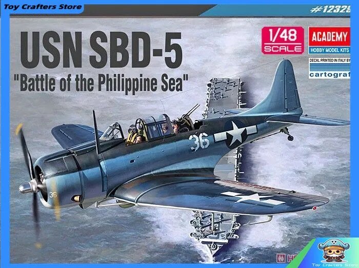 Academy AC12329 1/48 USN SBD-5 Битва в Филиппинском море Пластиковая модель Самолеты