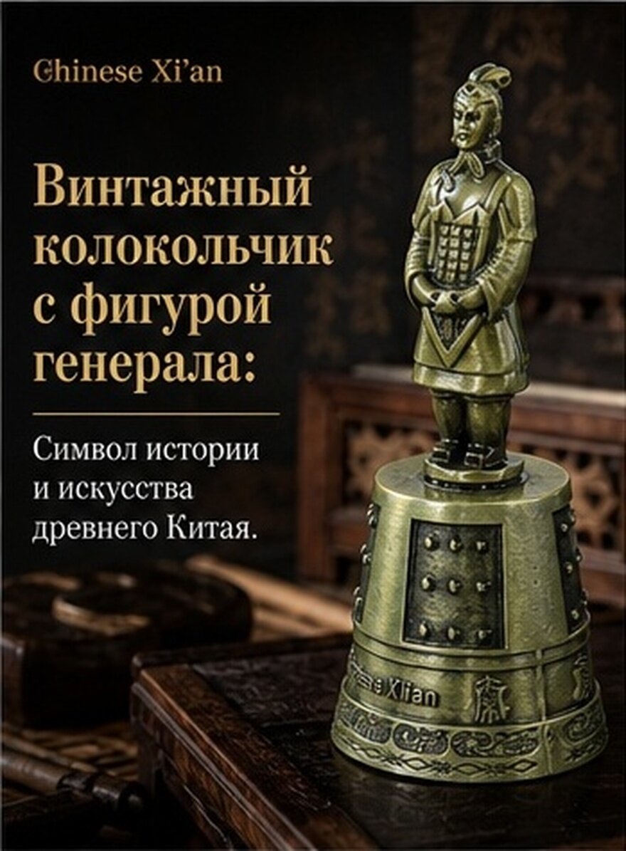 Декоративный Колокольчик С Исторической Статуей Генерала Размер 10.50X4.00X4.00CM