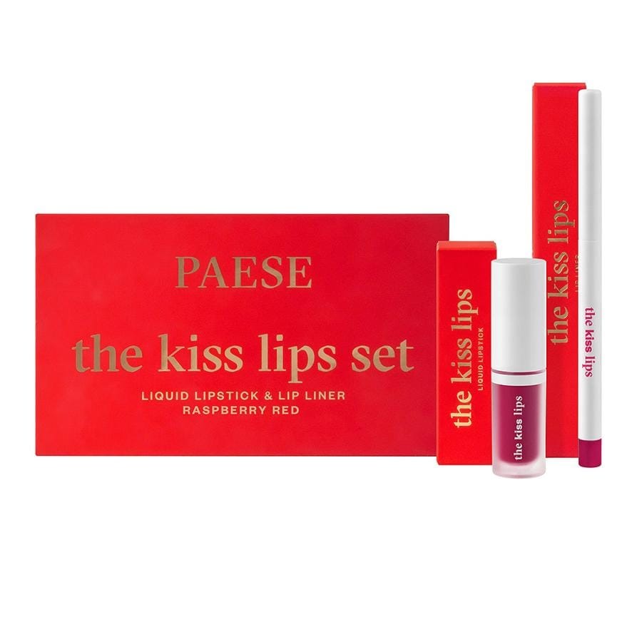 Набор для губ Paese The Kiss Lips помада и контурный карандаш, 05 Raspberry Red