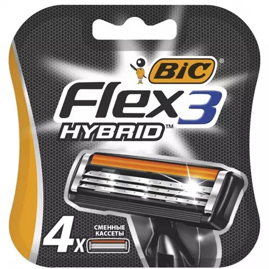 Сменные кассеты для бритья BIC Flex3 Hybrid 4 шт