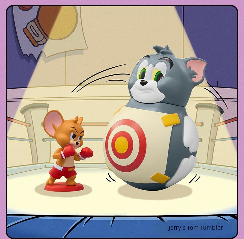 Фигурка «Топлящаяся игрушка Джерри и Тома» POP MART Tom and Jerry Funny Park, подтвержденный короб
