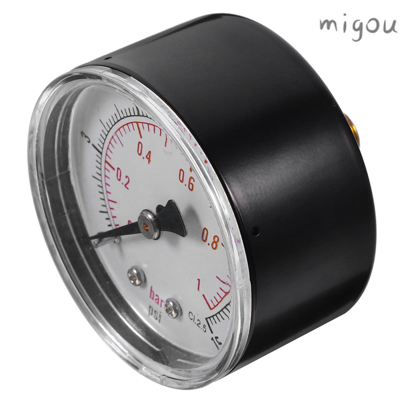 Осевой манометр y50 высокого давления 0-15 psi 0-1 bar черный для измерения давления воздуха