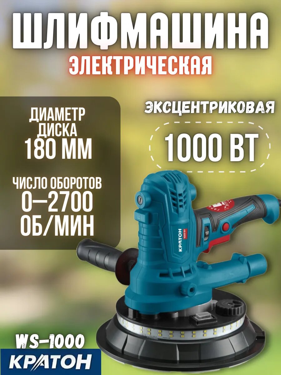 Шлифовальная машинка эксцентриковая WS-1000