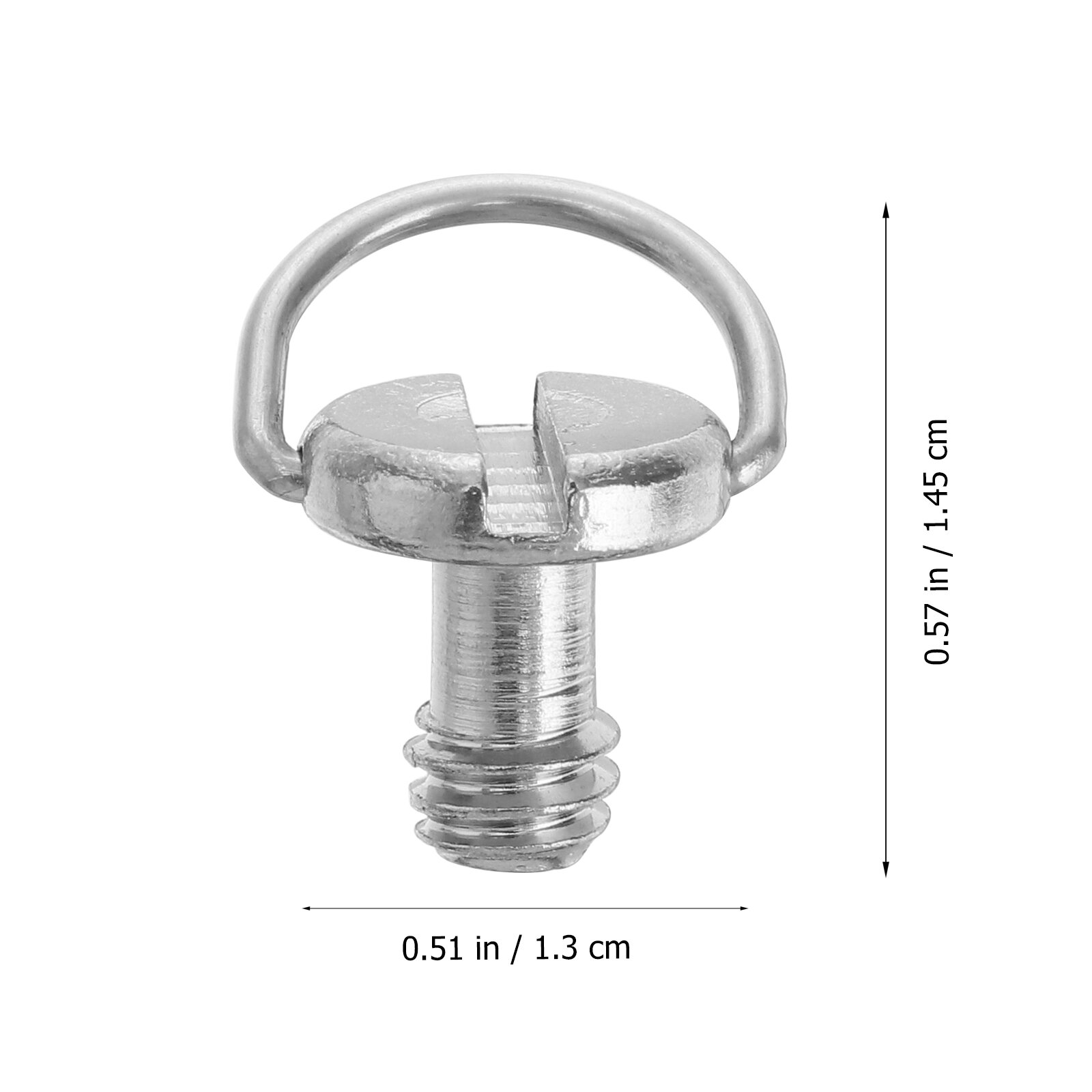 6PCS Адаптер Винт D-Кольцо С ФOLDING 1/4 Дюйма Для Фотокамеры Серебристый