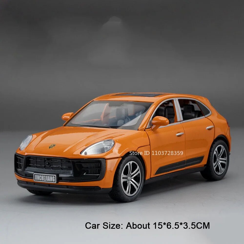 RMZ city Миниатюрные автомобили 1:32 Panamera и Macan металлические Оранжевый, Macan Orange