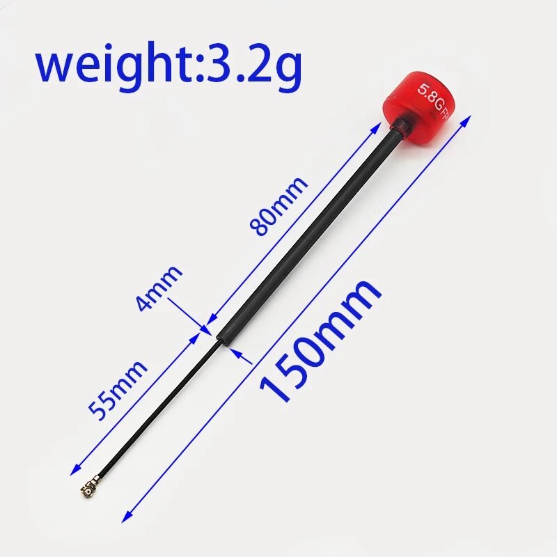 LHCP цифровая передача видео 5.8G 150mm ipex1