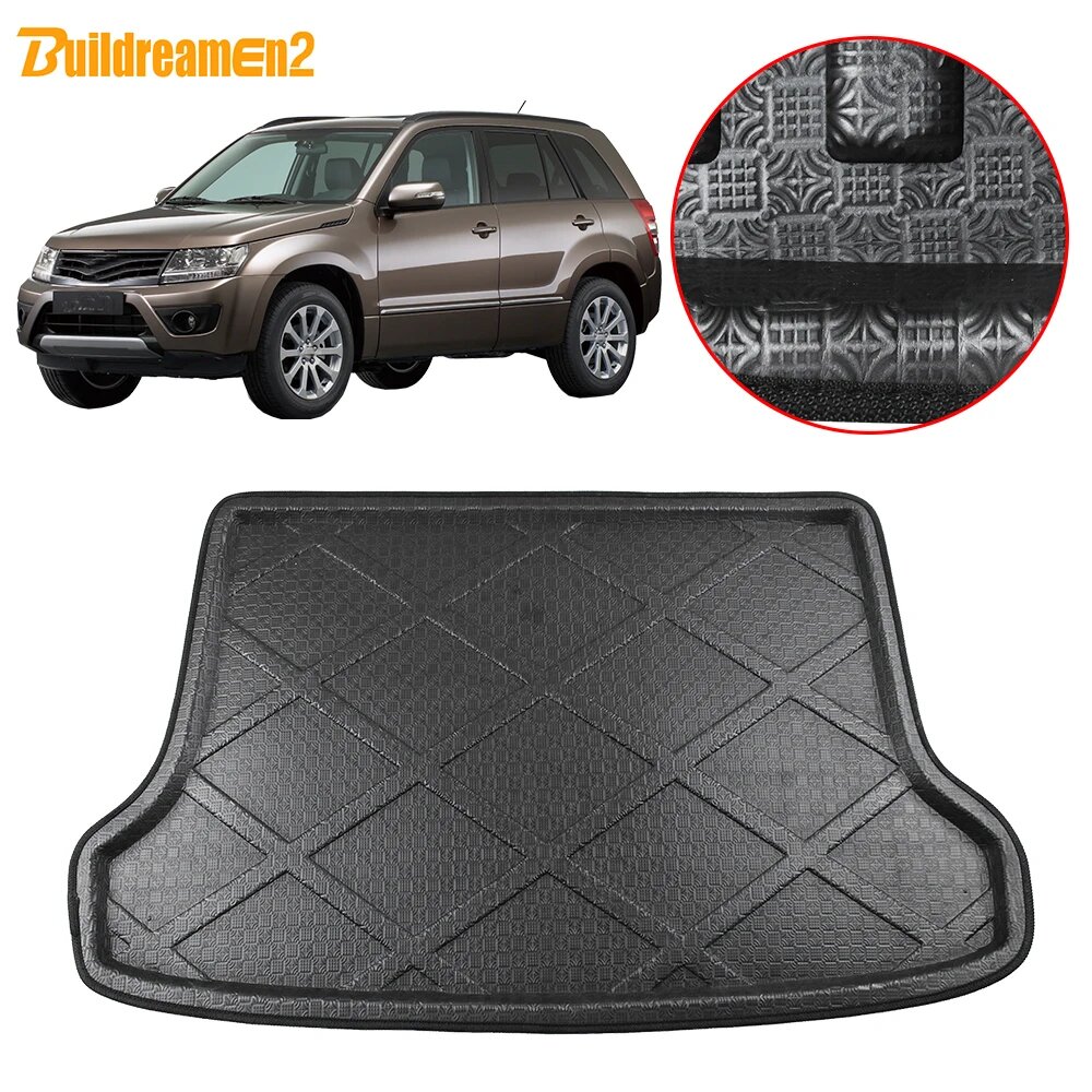 Buildreamen2 для Suzuki Grand Vitara/Escudo 5-дверный 2006-2014, коврик для заднего багажника автомобиля, коврик для багажника, поднос для багажника, напольный ковер