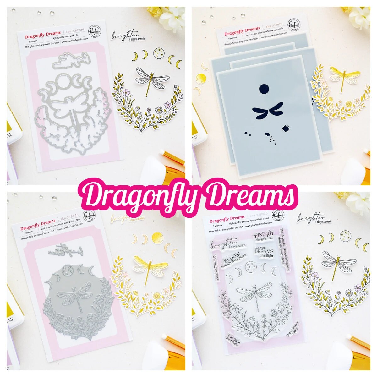 Набор трафаретов для скрапбукинга Floral Daydream M7985-Stencils