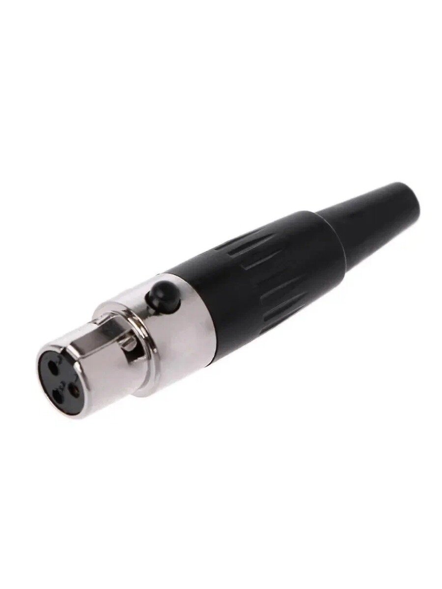Женская головка Mini XLR-3PIN, Цвет Черный, Интерфейсы Нет, Вес товара, г 20