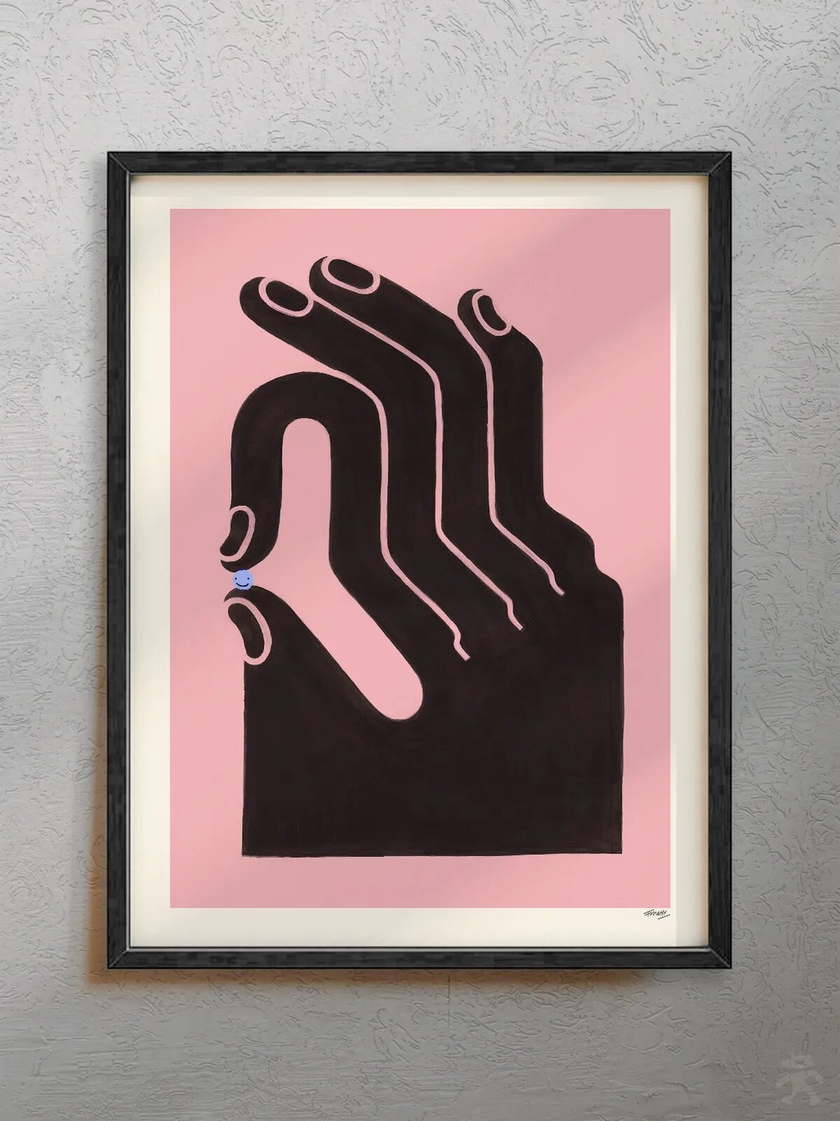 Интерьерный постер "OK" в стиле pinterest, формата 30x40 см.