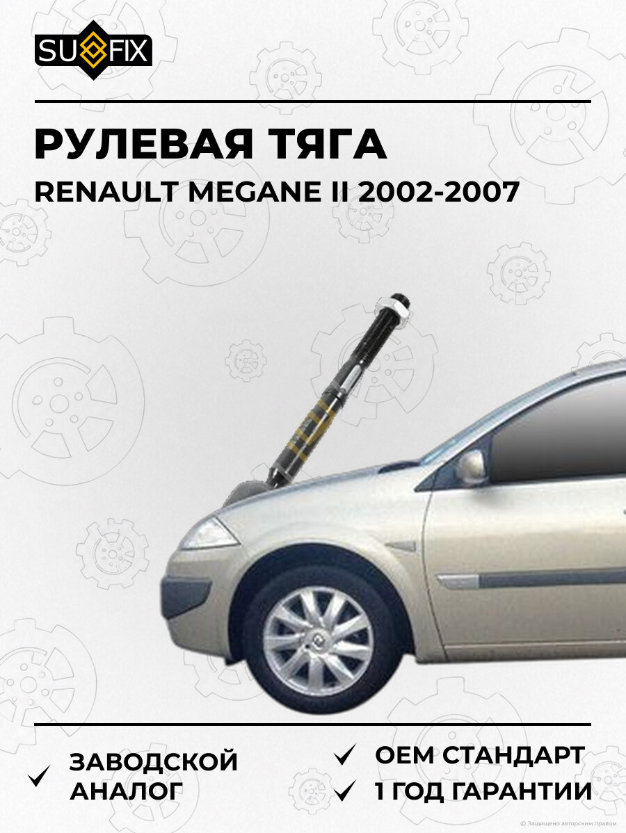 Рулевая тяга SUFIX SD1033 Рено Меган II RENAULT MEGANE II 2002-2007