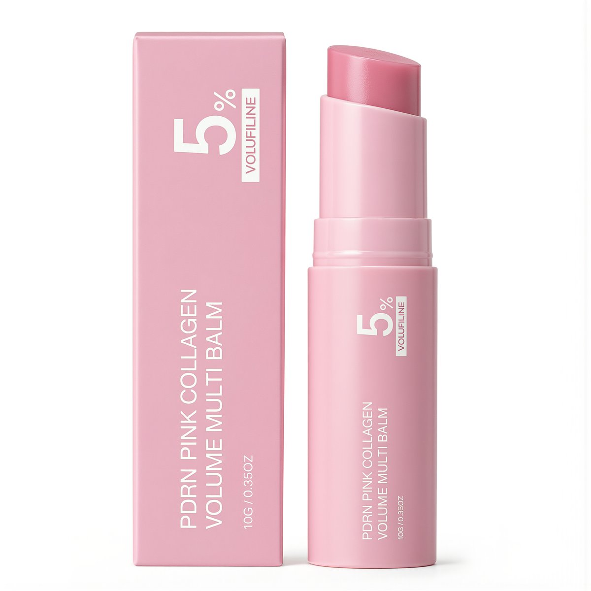 Увлажняющий коллагеновый бальзам для разных участков кожи лица PDRN Pink Collagen Multibalm 10 грамм с 5 процентами Волуфилин против морщин, Без логотипа — 10 г коллагеновый мультибальзам (розовый)