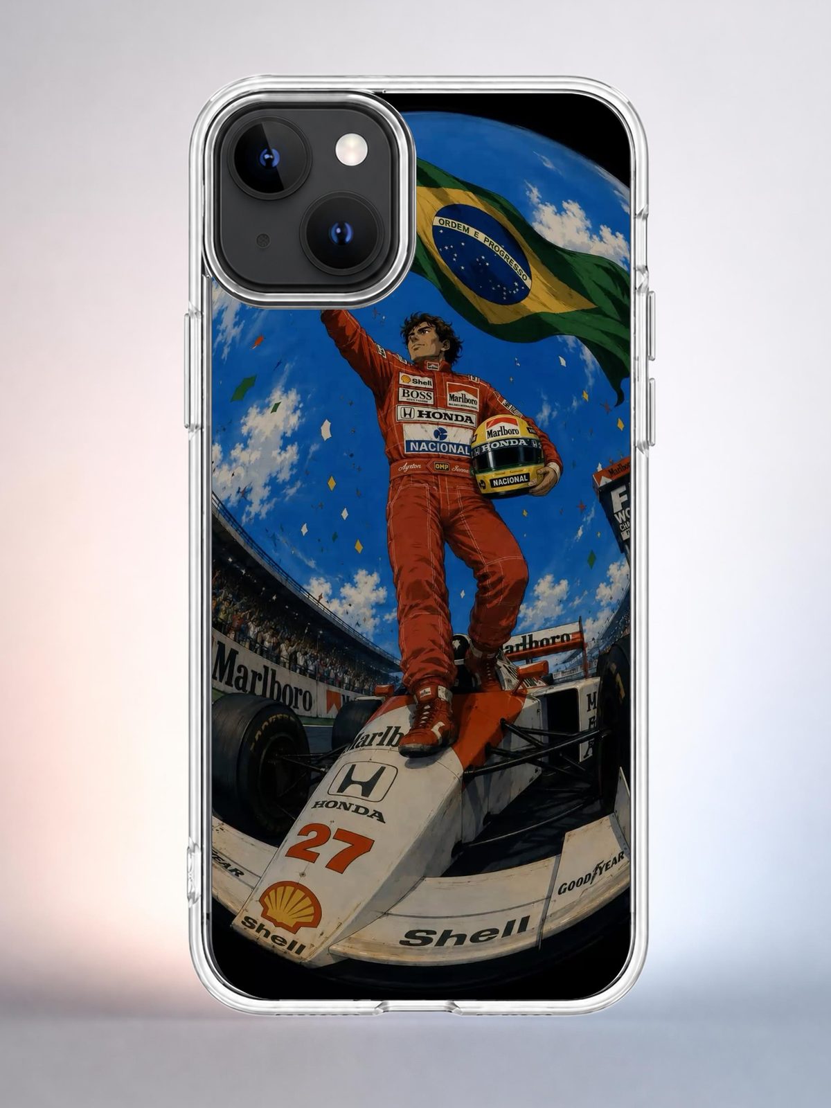 Чехол iPhone 13 Гонщик с Y2K Indie Sleaze